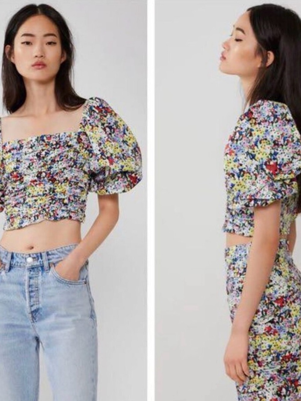 Zara Multicolor Floral Blouse